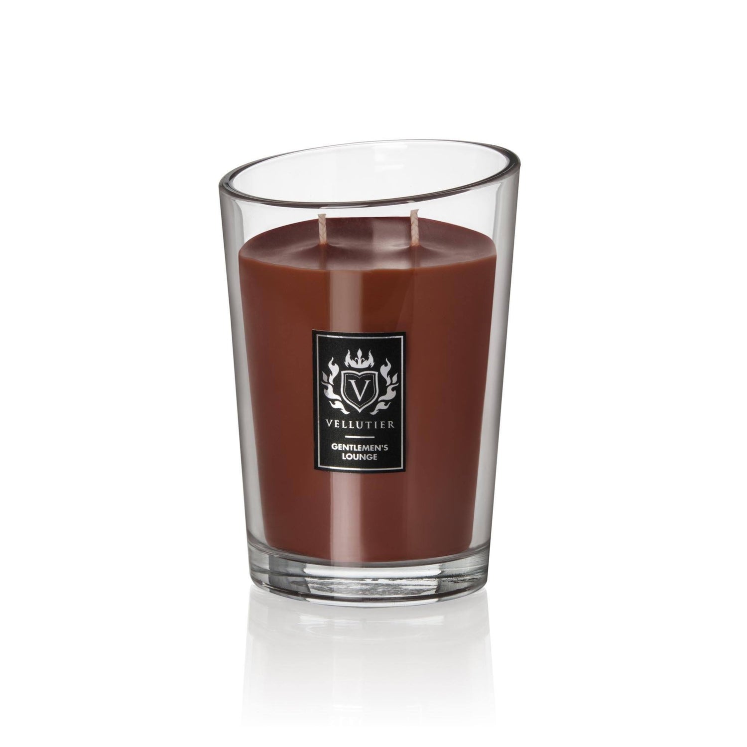 Lumanare parfumata VELLUTIER mare 2 fitile ''Clubul gentlemanilor'' 515g Lumanare parfumata VELLUTIER