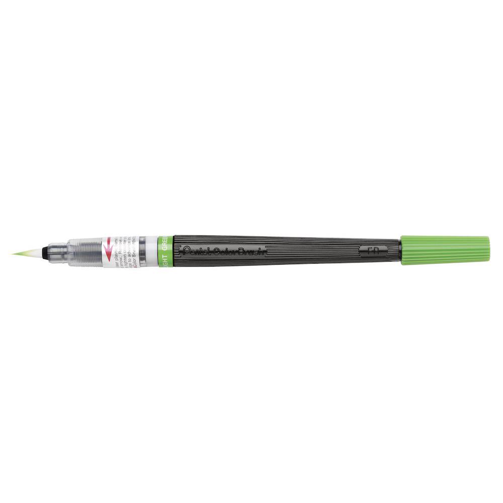 Pensula Pentel colorata verde deschis Paperie.ro