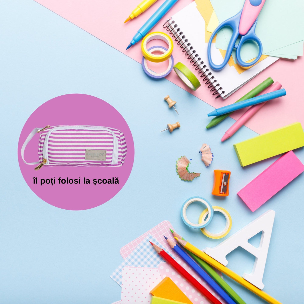 Penar Geeksta Design 8 dungi lila/albe Penar Geeksta