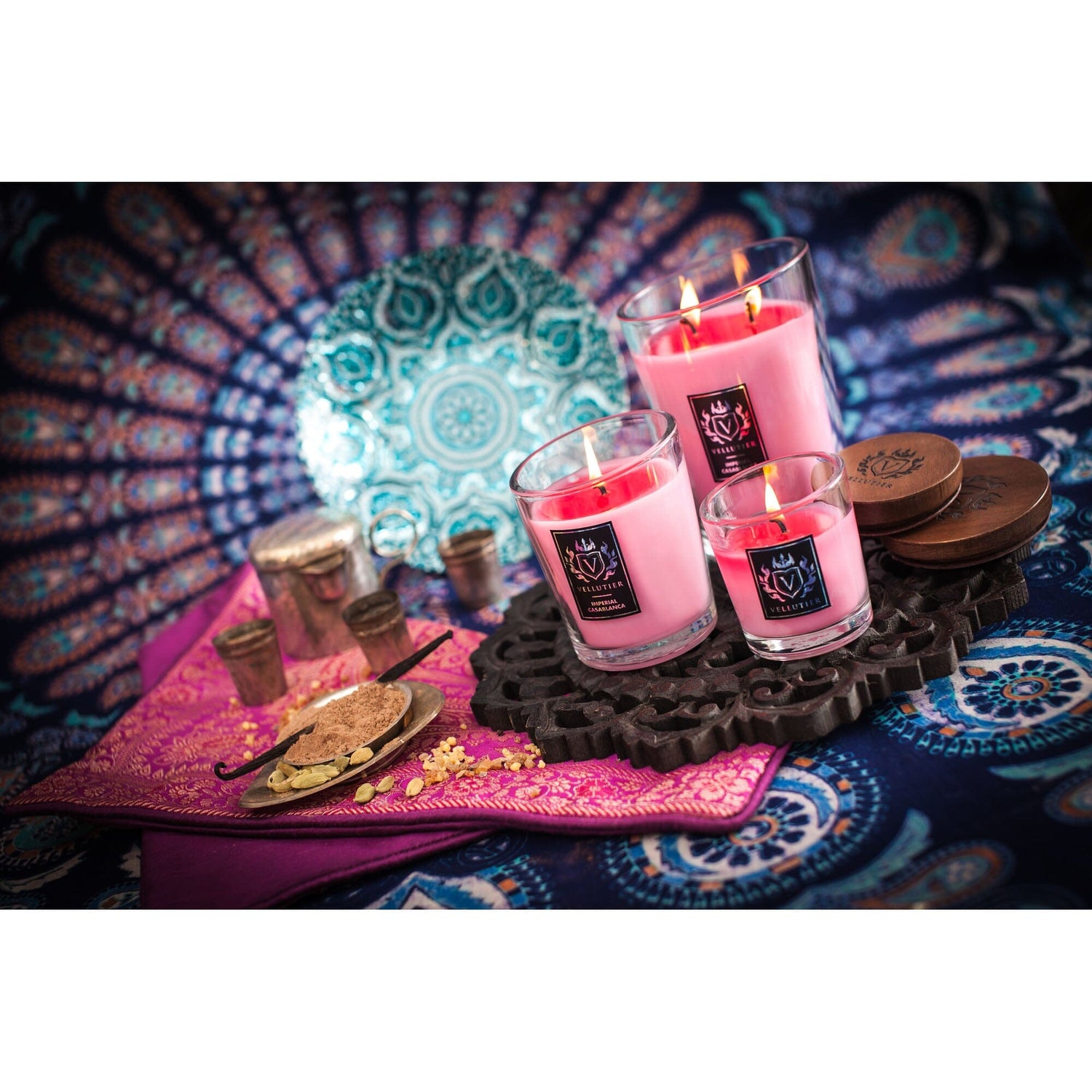 Lumanare parfumata Vellutier, 225 g, Imperial Casablanca Lumanare parfumata Vellutier