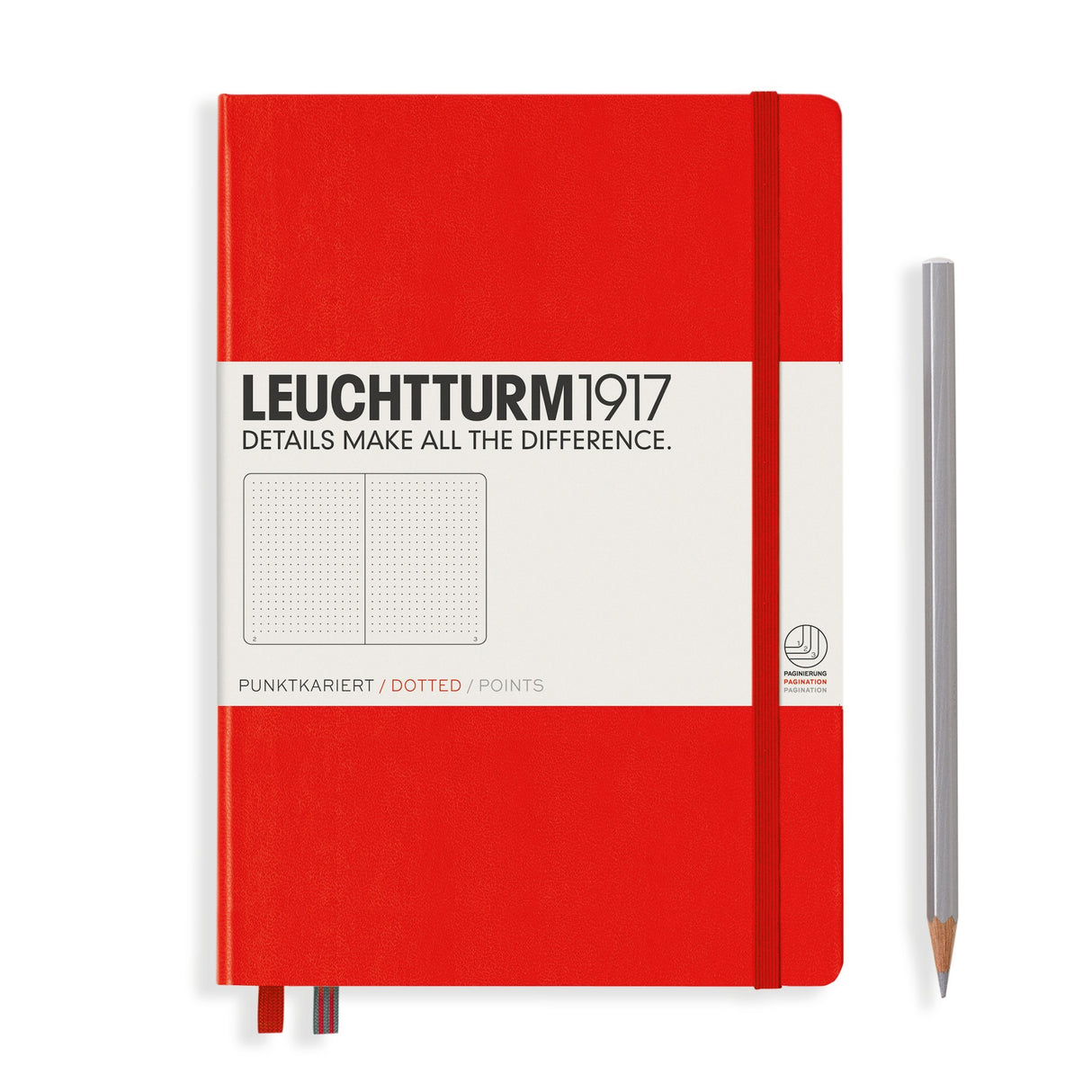 Caiet Bujo A5 Classic - Red, 251 pagini BUJO Leuchtturm 1917