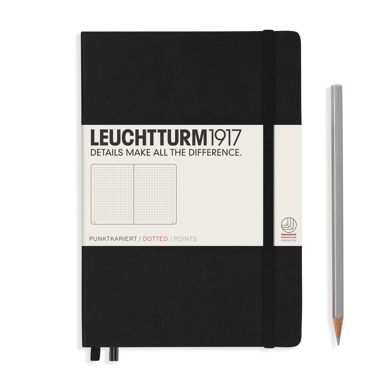 Agenda Mate A5 Clasic - Negru, 251 pagini A5, mate, hardcover Leuchtturm 1917