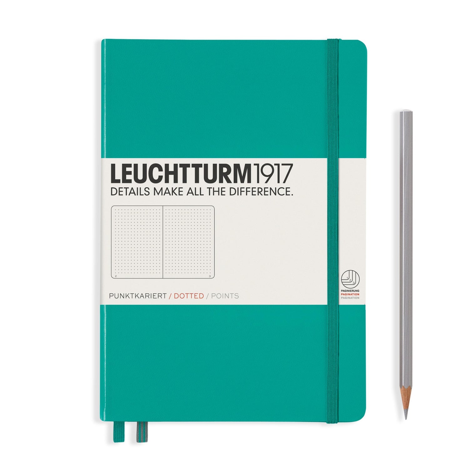Caiet Bujo A5 Classic - Emerald 251 pagini BUJO Leuchtturm 1917