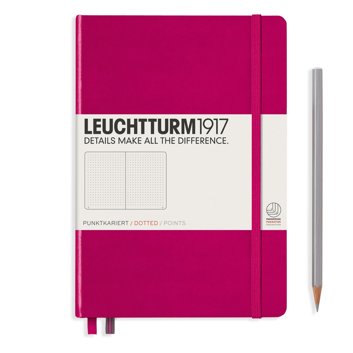 Agenda Dictando A5 Clasic - Berry, 251 pagini A5, dictando, hardcover Leuchtturm 1917