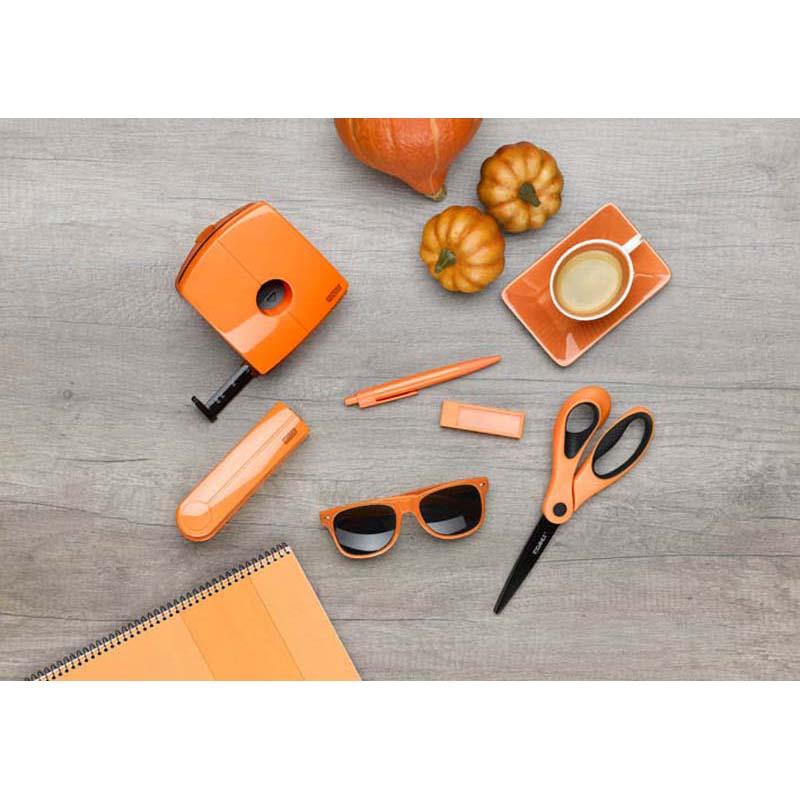 Capsator Novus pentru 25 coli in Portocaliu Capsator Novus|Dahle