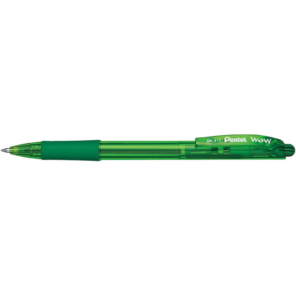 Pix Pentel Wow BK417, 0.7 mm, cu mecanism, verde Pixuri colorate Pentel