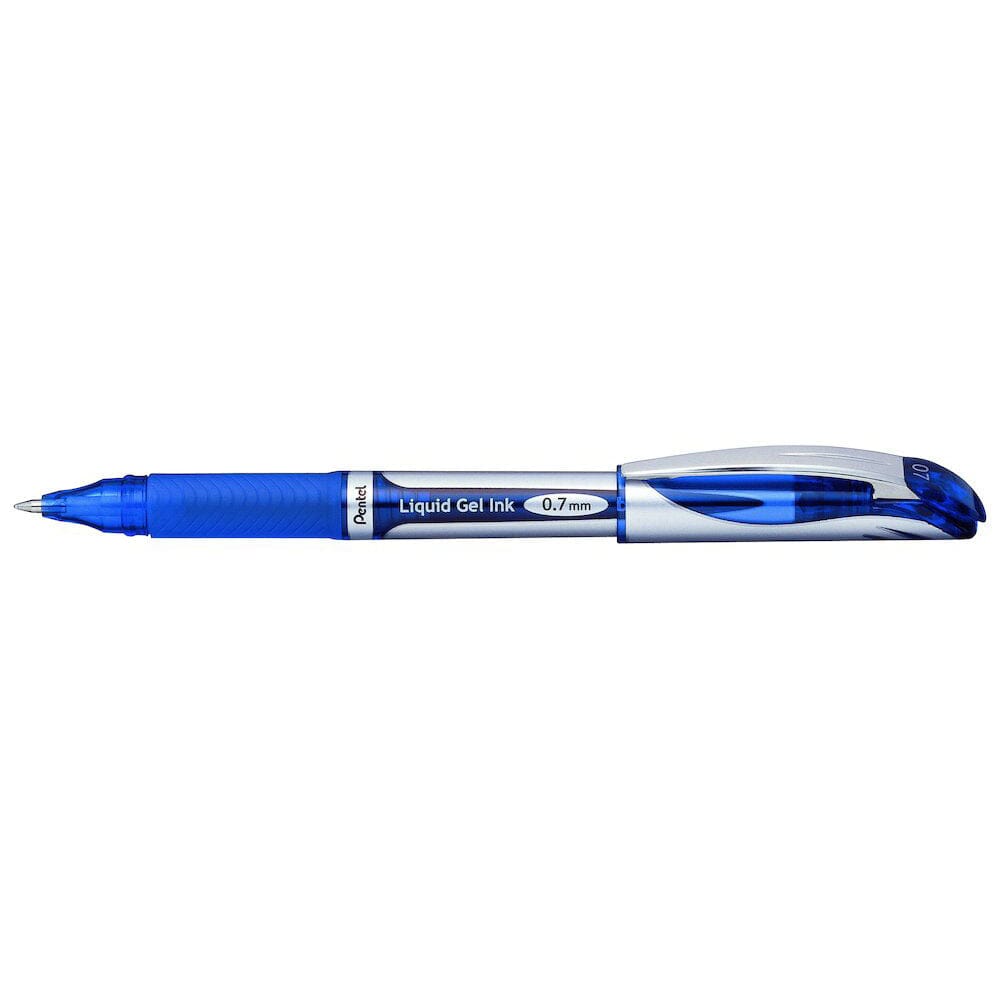 Roller cu gel Pentel EnerGel, BL57, 0.7 mm, fara mecanism, albastru Rollere cu gel Pentel