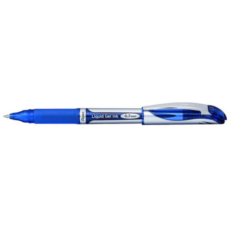 Roller cu gel Pentel EnerGel, BL57, 0.7 mm, fara mecanism, albastru Rollere cu gel Pentel