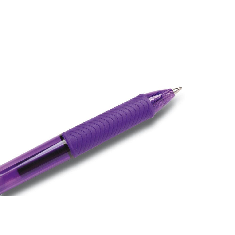 Roller cu gel Pentel EnerGel X, BL107, 0.7 mm, cu mecanism, violet Rollere cu gel Pentel