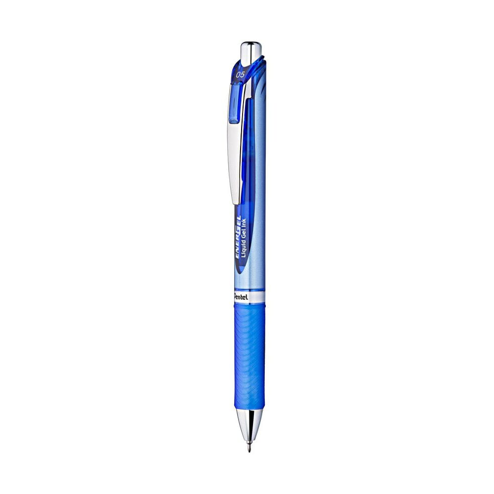 Roller cu gel Pentel EnerGel, BLN75, 0.5 mm, cu mecanism, albastru Rollere cu gel Pentel