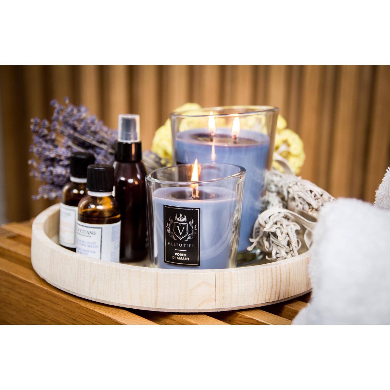 Lumanare parfumata VELLUTIER mare 2 fitile ''Porto di Amalfi'' 515g Lumanare parfumata VELLUTIER