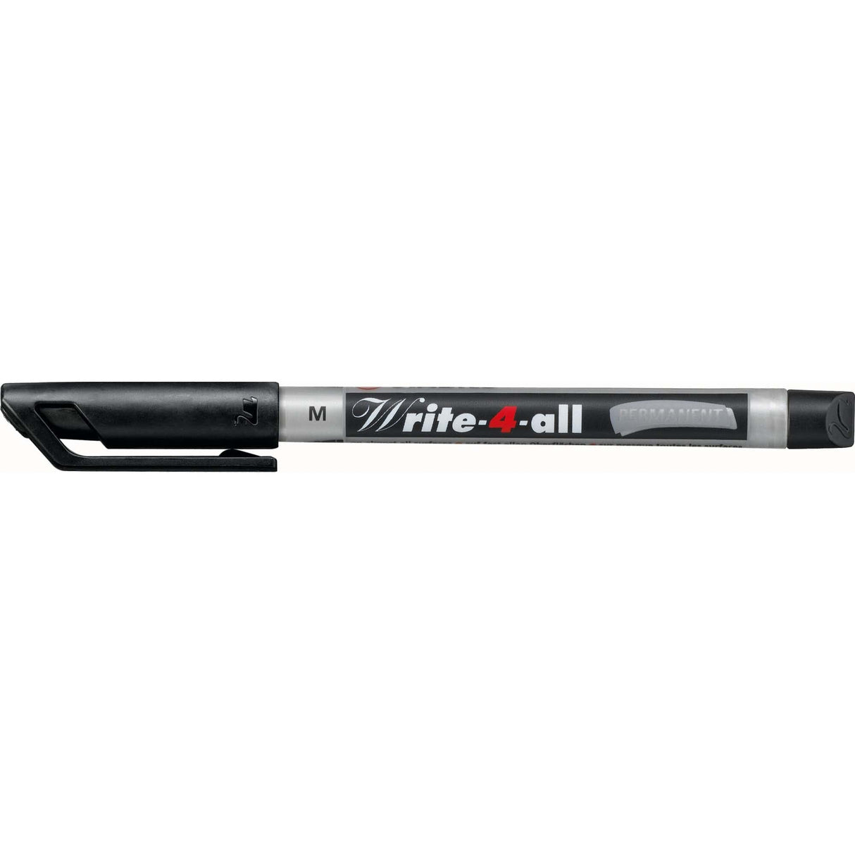 Marker permanent Stabilo Write-4-all, M, negru Markere Stabilo