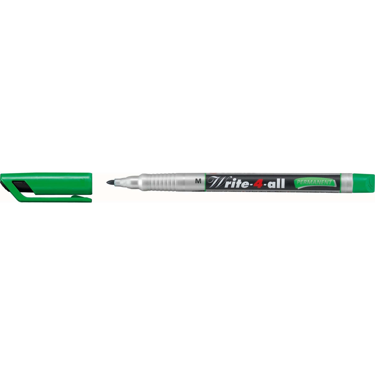 Marker permanent Stabilo Write-4-all, M, verde Markere Stabilo
