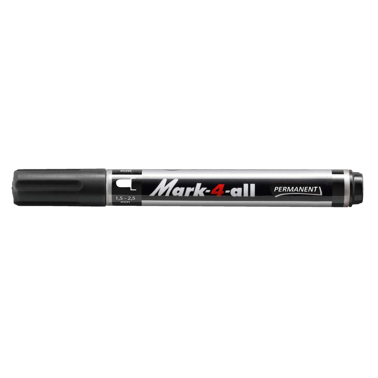 Marker permermanent Stabilo Mark-4-all, F, varf rotund, negru Markere Stabilo