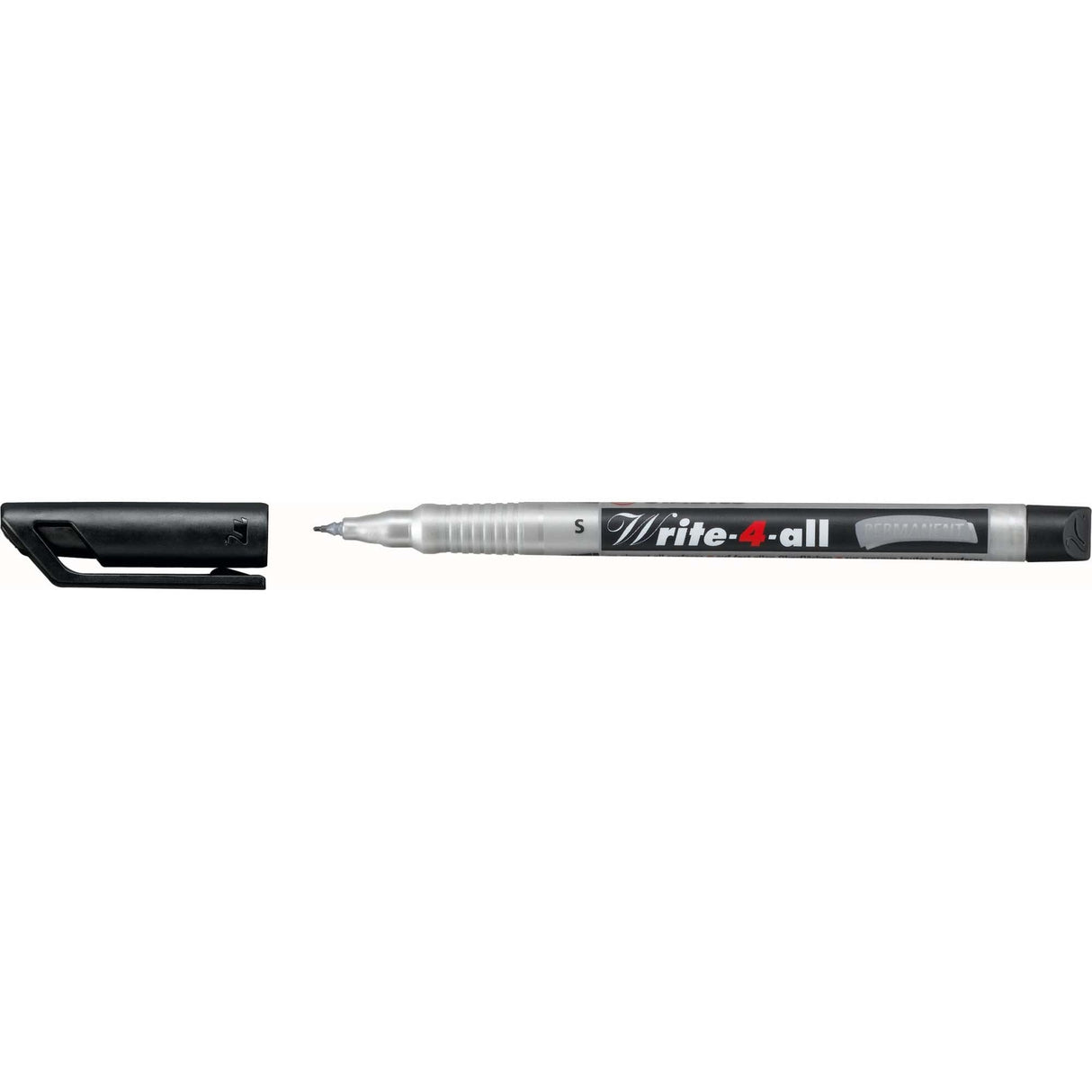Marker permanent Stabilo Write-4-all, S, negru Markere Stabilo