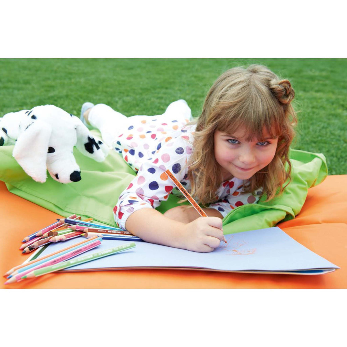 Creioane colorate Stabilo Trio Thick 24 culori/set+ascutitoare Creioane colorate Stabilo