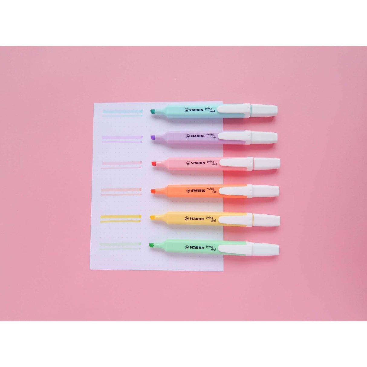 Textmarker Stabilo Swing Cool Pastel set 8 culori Textmarker Stabilo