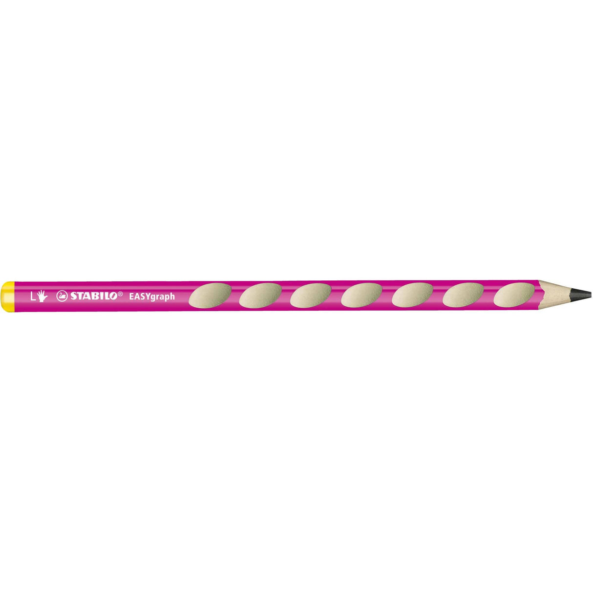 Creion grafit Stabilo EASYgraph,HB, fara radiera, ergonomic, pentru stangaci, roz Creioane grafit Stabilo