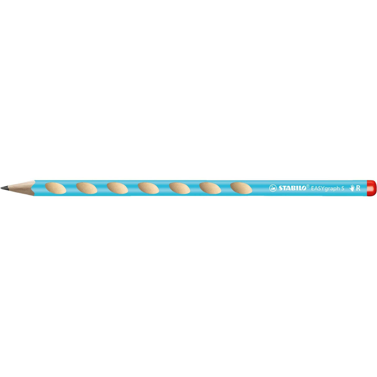 Creion grafit Stabilo EASYgraph S, HB, fara radiera, ergonomic, pentru dreptaci, bleu Creioane grafit Stabilo