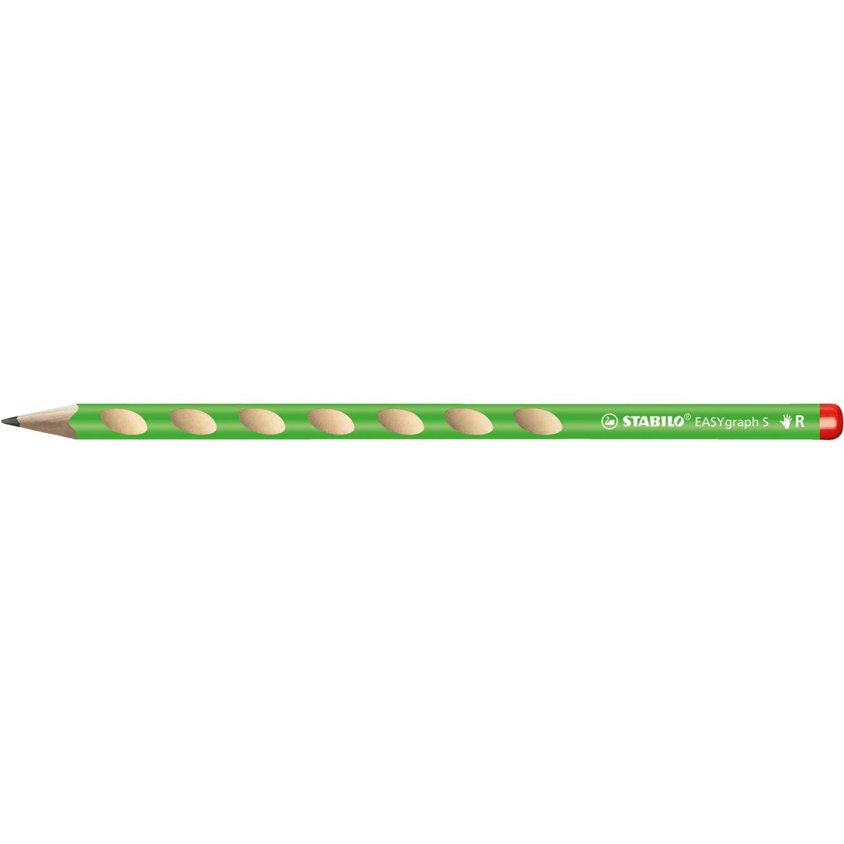 Creion grafit Stabilo EASYgraph S, HB, fara radiera, ergonomic, pentru dreptaci, verde Creioane grafit Stabilo