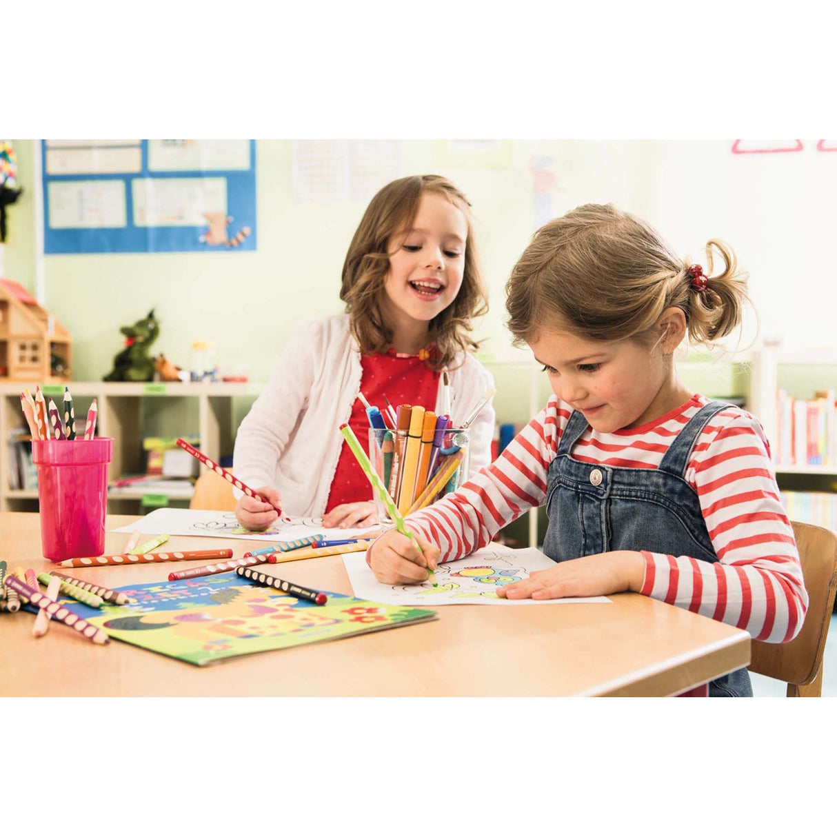 Creioane grafit Stabilo EasyGraph S pt dreptaci 2 buc/set Paperie.ro