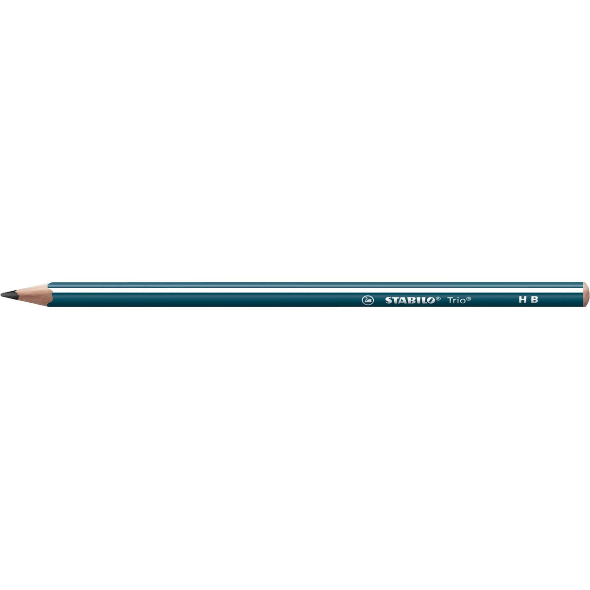 Creion grafit Stabilo Trio, HB, fara radiera, corp verde petrol Creioane grafit Stabilo
