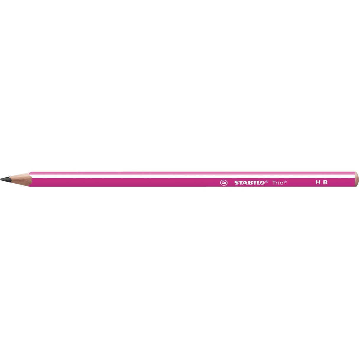 Creion grafit Stabilo Trio Thick, HB, fara radiera, corp roz Creioane grafit Stabilo