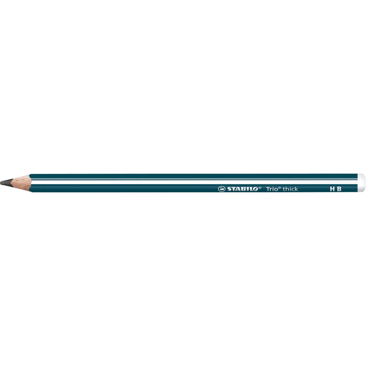 Creion grafit Stabilo Trio Thick, HB, fara radiera, corp verde petrol Creioane grafit Stabilo