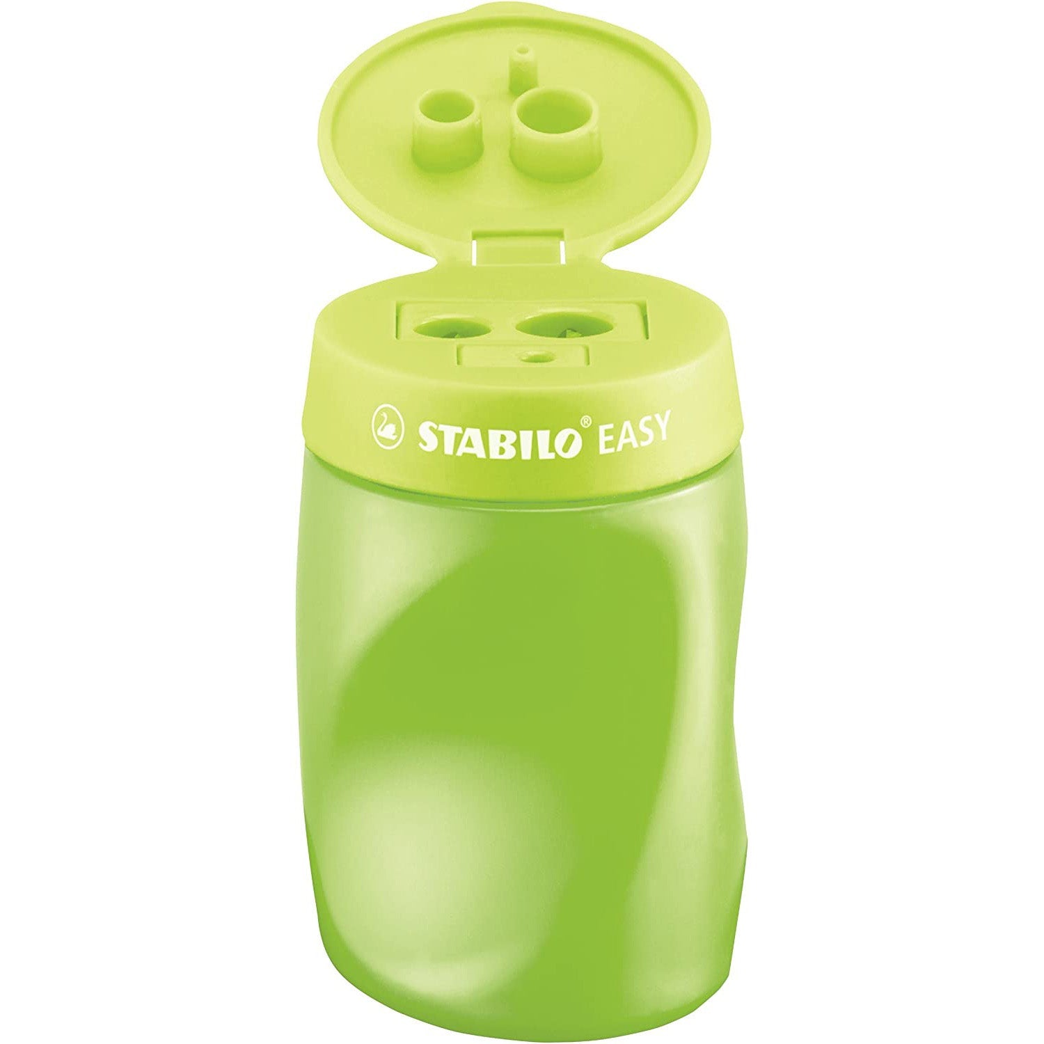 Ascutitoare Stabilo EASYsharpener, pentru dreptaci, dubla, cu container, verde Accessorii Birou Stabilo