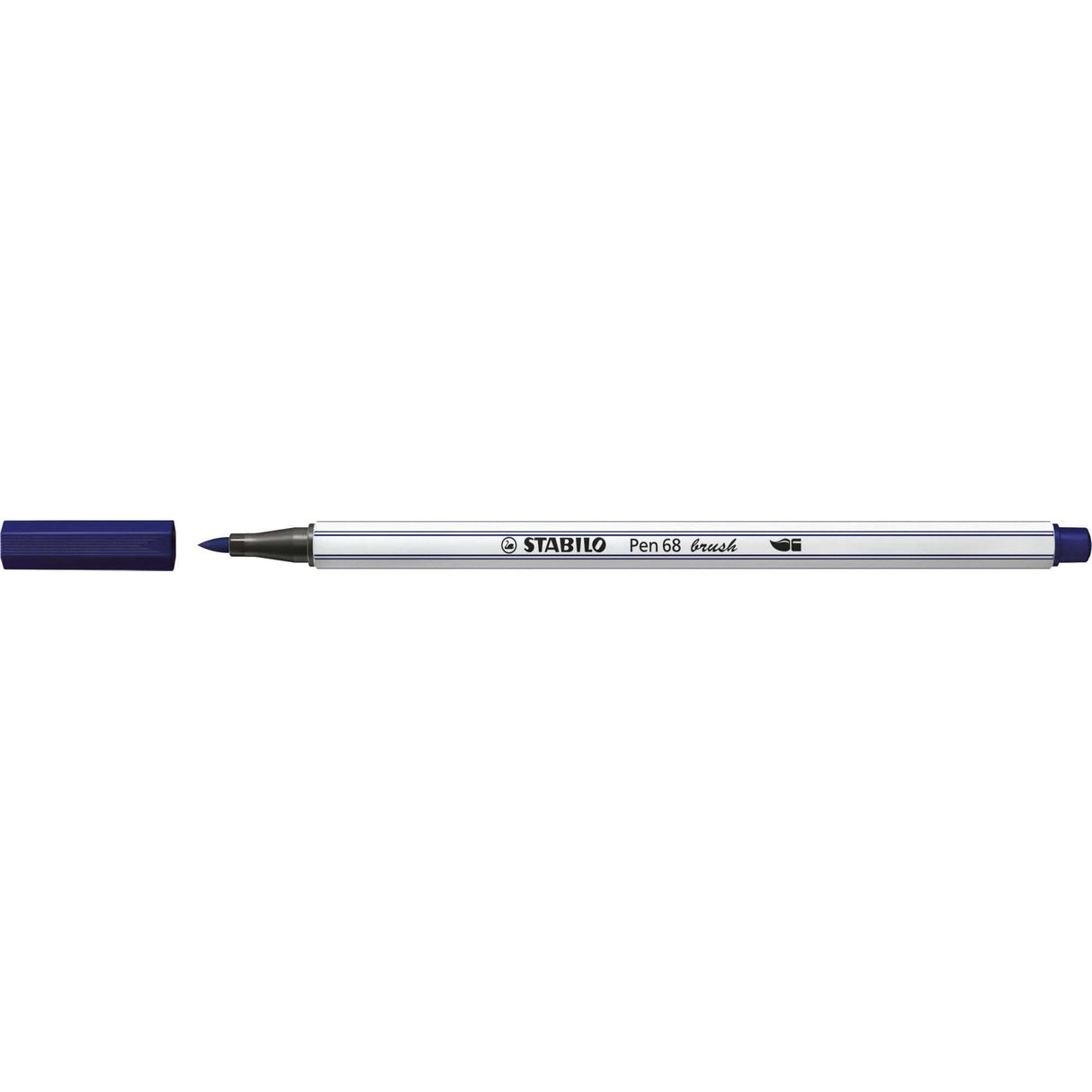Carioca Stabilo Pen 68 Brush, cu varf tip pensula, prussian blue Carioci Stabilo