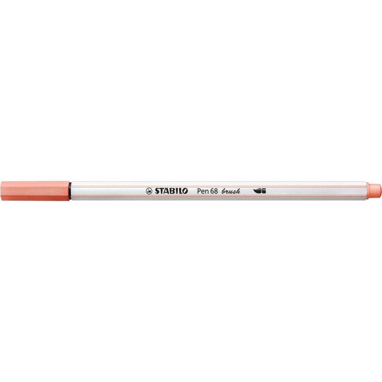 Carioca Stabilo Pen 68 Brush, cu varf tip pensula, apricot Carioci Stabilo