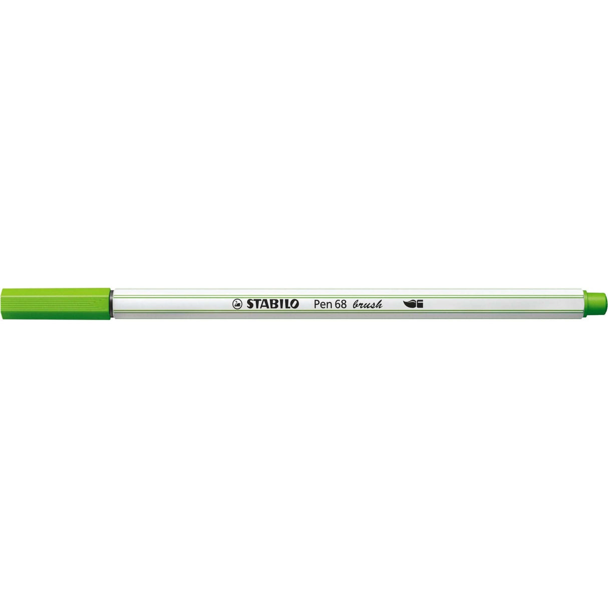 Carioca Stabilo Pen 68 Brush, cu varf tip pensula, light green Carioci Stabilo