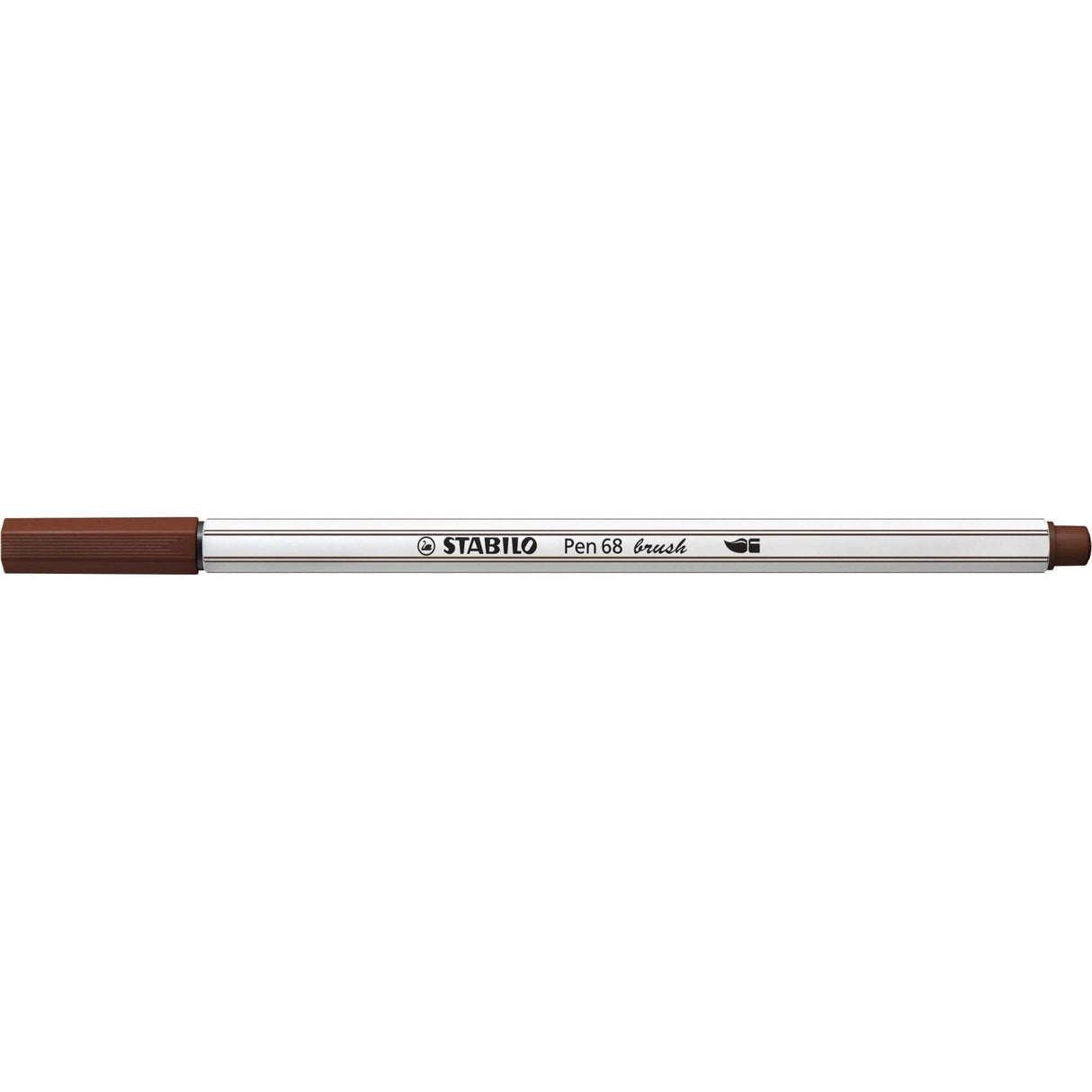 Carioca Stabilo Pen 68 Brush, cu varf tip pensula, brown Carioci Stabilo