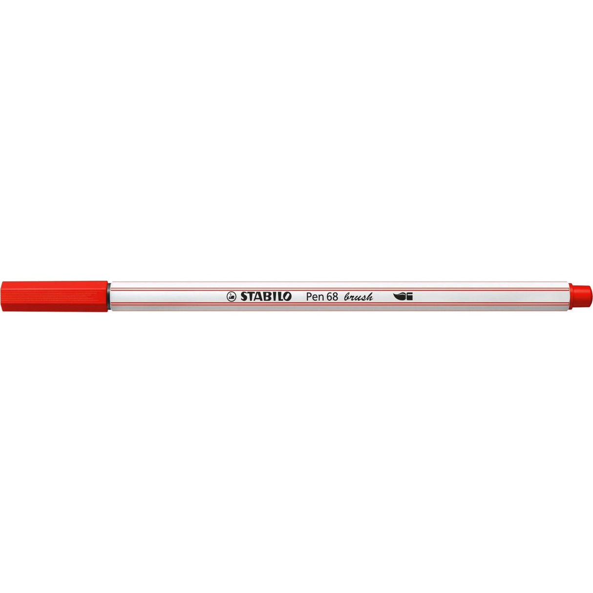 Carioca Stabilo Pen 68 Brush, cu varf tip pensula, carmine Carioci Stabilo