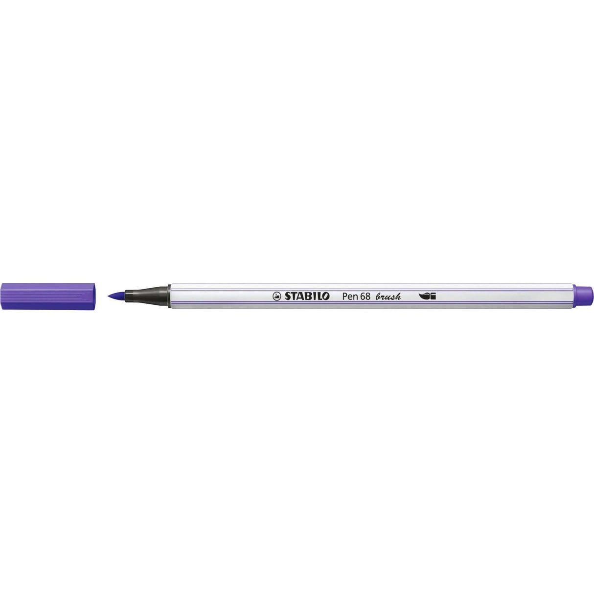 Carioca Stabilo Pen 68 Brush, cu varf tip pensula, violet Carioci Stabilo