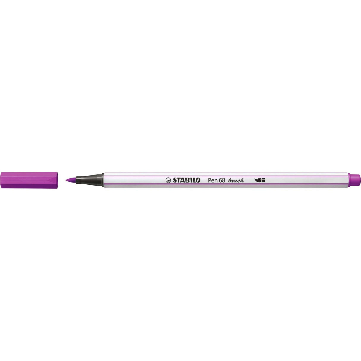 Carioca Stabilo Pen 68 Brush, cu varf tip pensula, lilac Carioci Stabilo