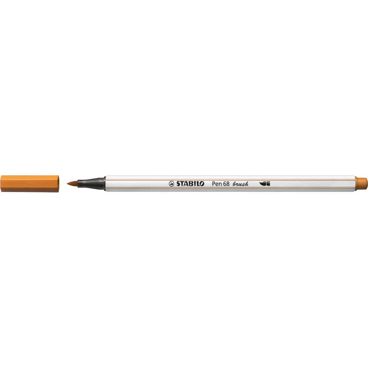 Carioca Stabilo Pen 68 Brush, cu varf tip pensula, dark ochre Carioci Stabilo