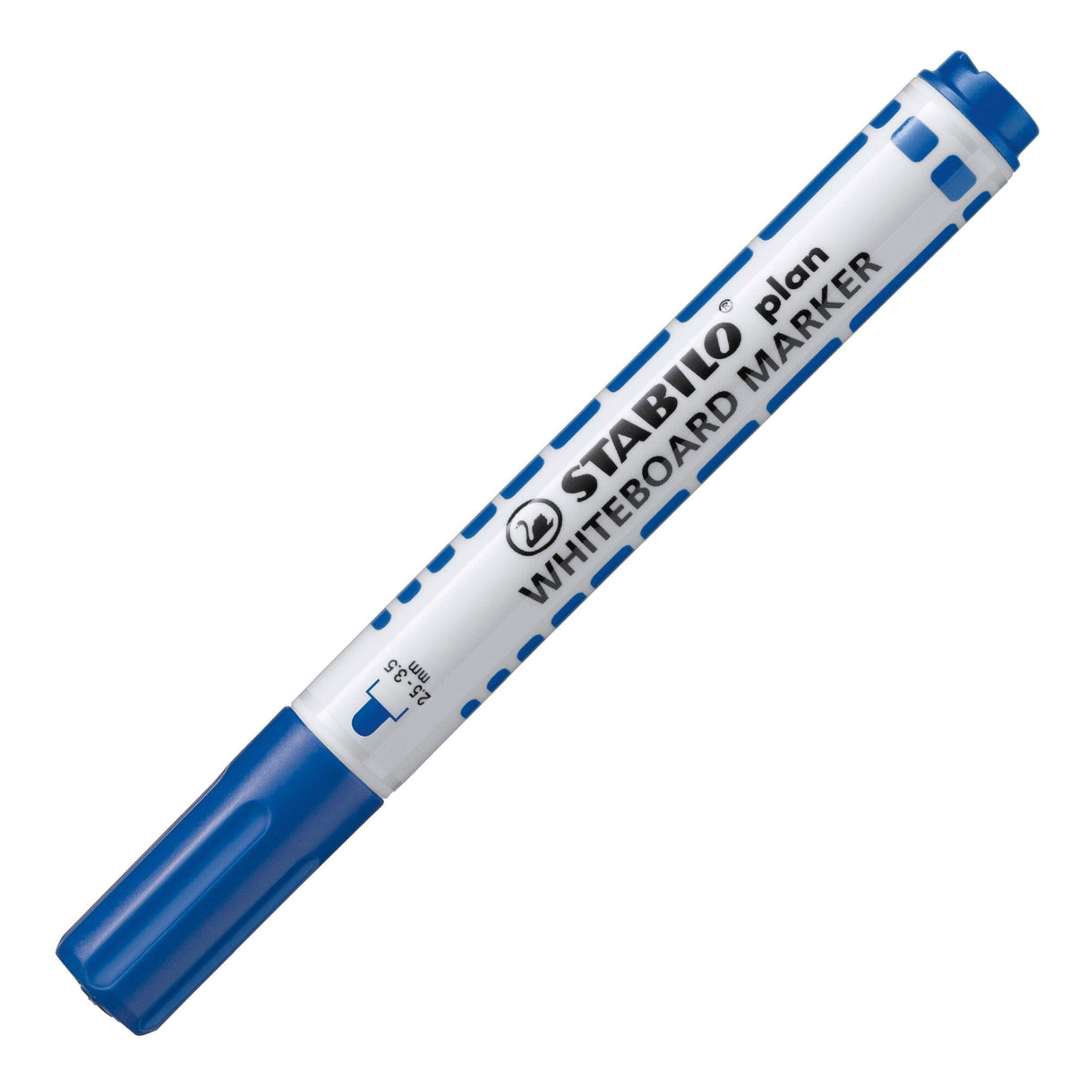 Marker pentru tabla Stabilo plan, varf rotund, albastru Markere Stabilo