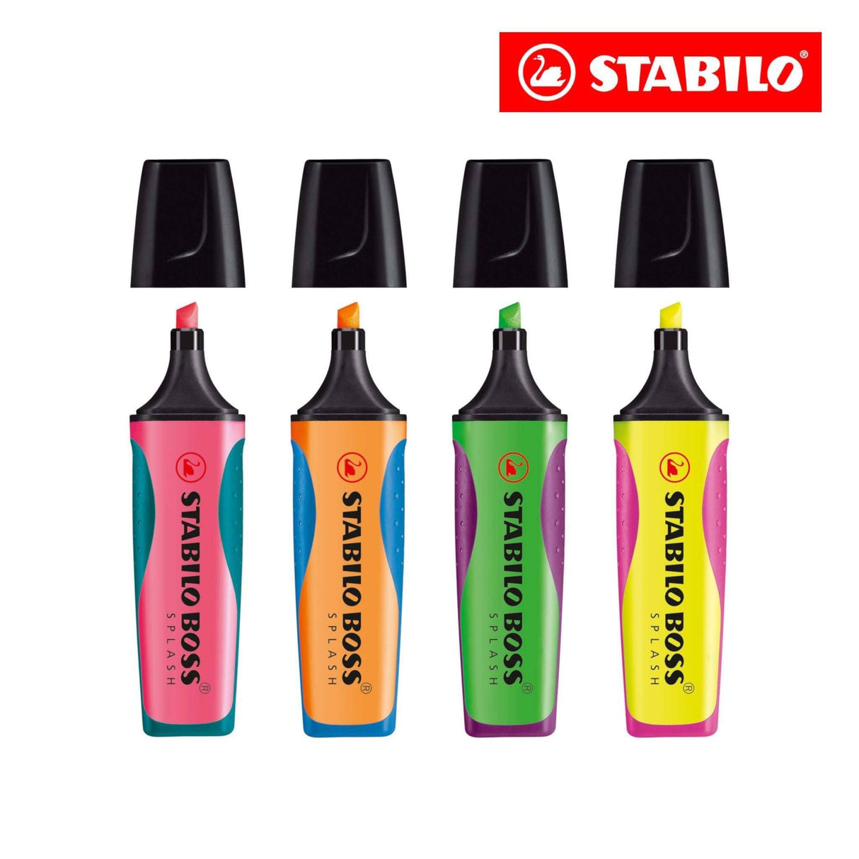 Textmarker Stabilo Boss Splash 4 culori/set Textmarker Stabilo