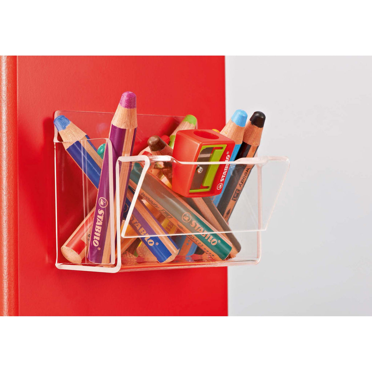 Creioane colorate Stabilo Woody 3-in-1 18 culori/set+ascutitoare+pensula Creioane colorate Stabilo