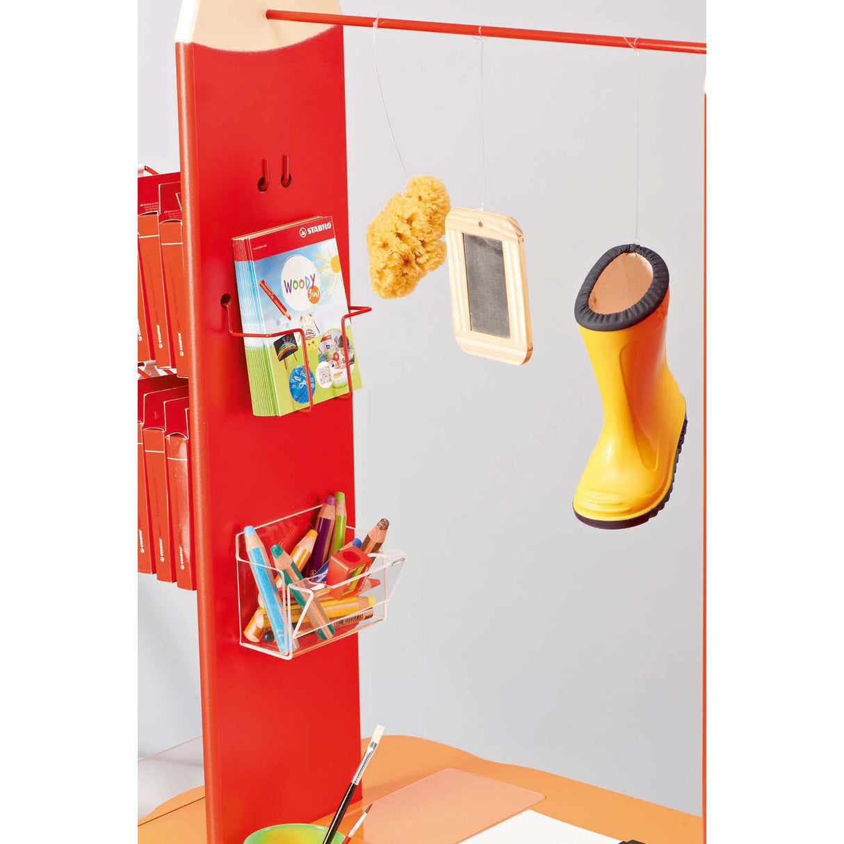 Creioane colorate Stabilo Woody 3-in-1 18 culori/set+ascutitoare+pensula Creioane colorate Stabilo