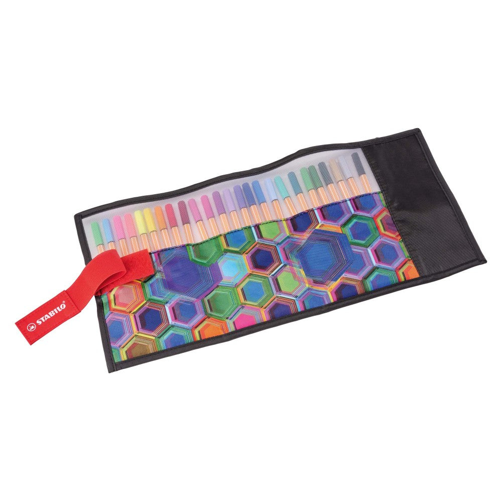 Fineliner Stabilo Point 88, 25 culori / set, rollerset Arty Fineliner Stabilo