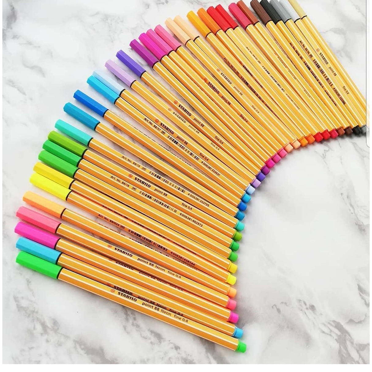 Fineliner Stabilo Point 88 set 20 culori in Etui Fineliner Stabilo