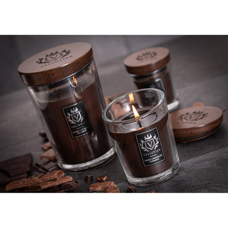 Lumanare parfumata Vellutier, 225 g, Swiss Chocolate Fondant Lumanare parfumata Vellutier