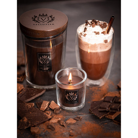 Lumanare parfumata Vellutier, 225 g, Swiss Chocolate Fondant Lumanare parfumata Vellutier
