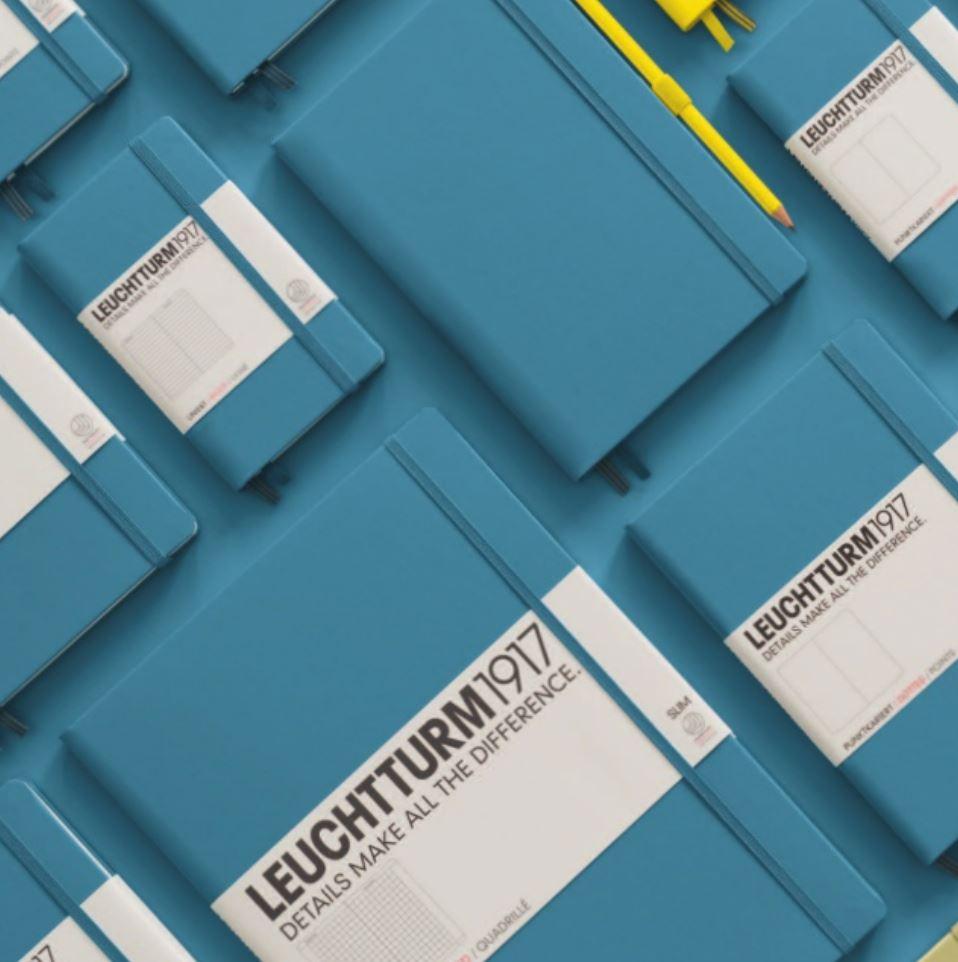 Agenda Mate A5 Clasic- Nordic Blue 251 pagini A5, mate, hardcover Leuchtturm 1917