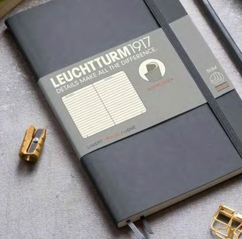 Caiet Bujo A5 Classic - Anthracite, 251 pagini BUJO Leuchtturm 1917