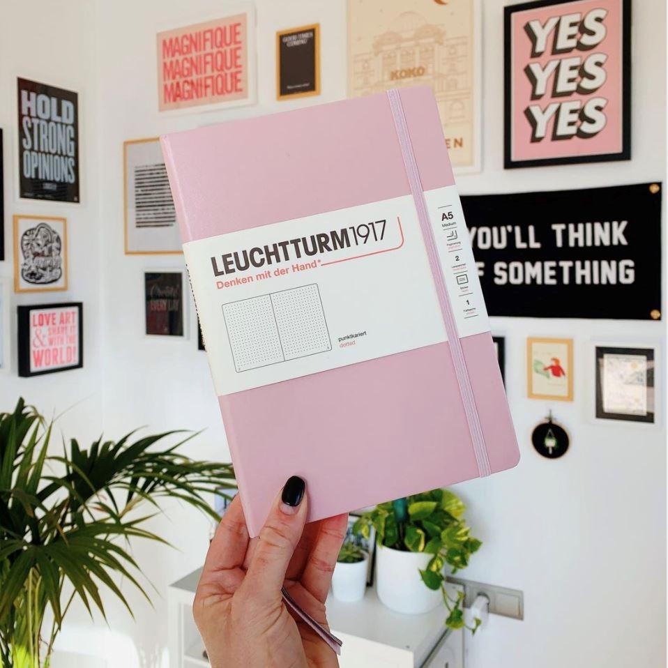 Caiet Blank A5 Clasic - Roz Pudrat, 251 pagini BUJO Leuchtturm 1917