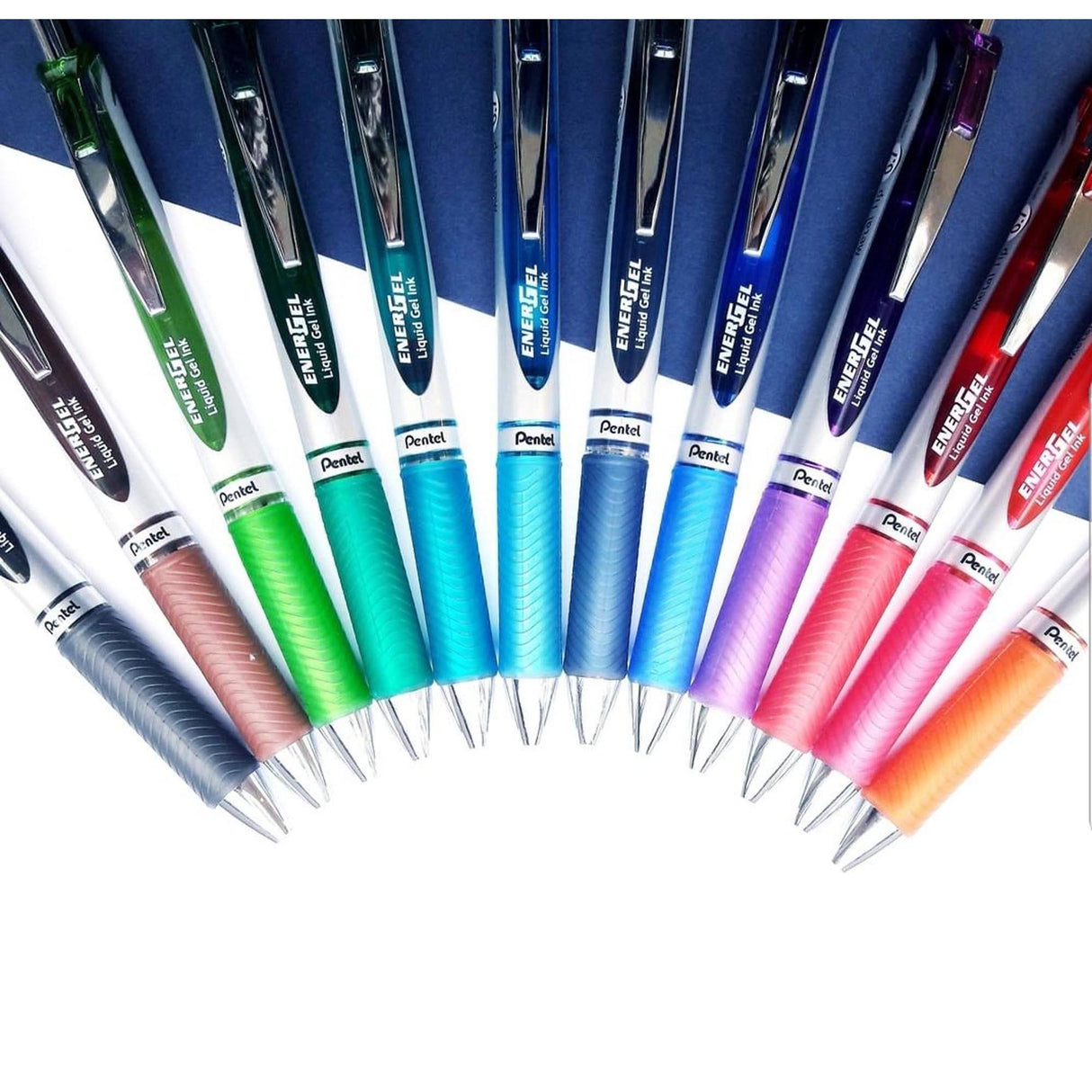 Roller Energel PENTEL cu mecanism 0.7mm 12 buc/set plastic ROLLERE CU GEL Pentel