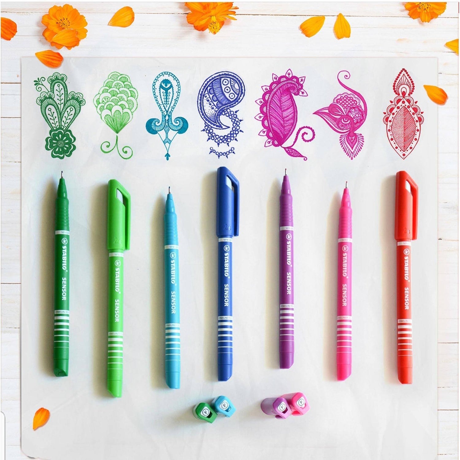 Fineliner STABILO Sensor F set 6 culori Fineliner Stabilo